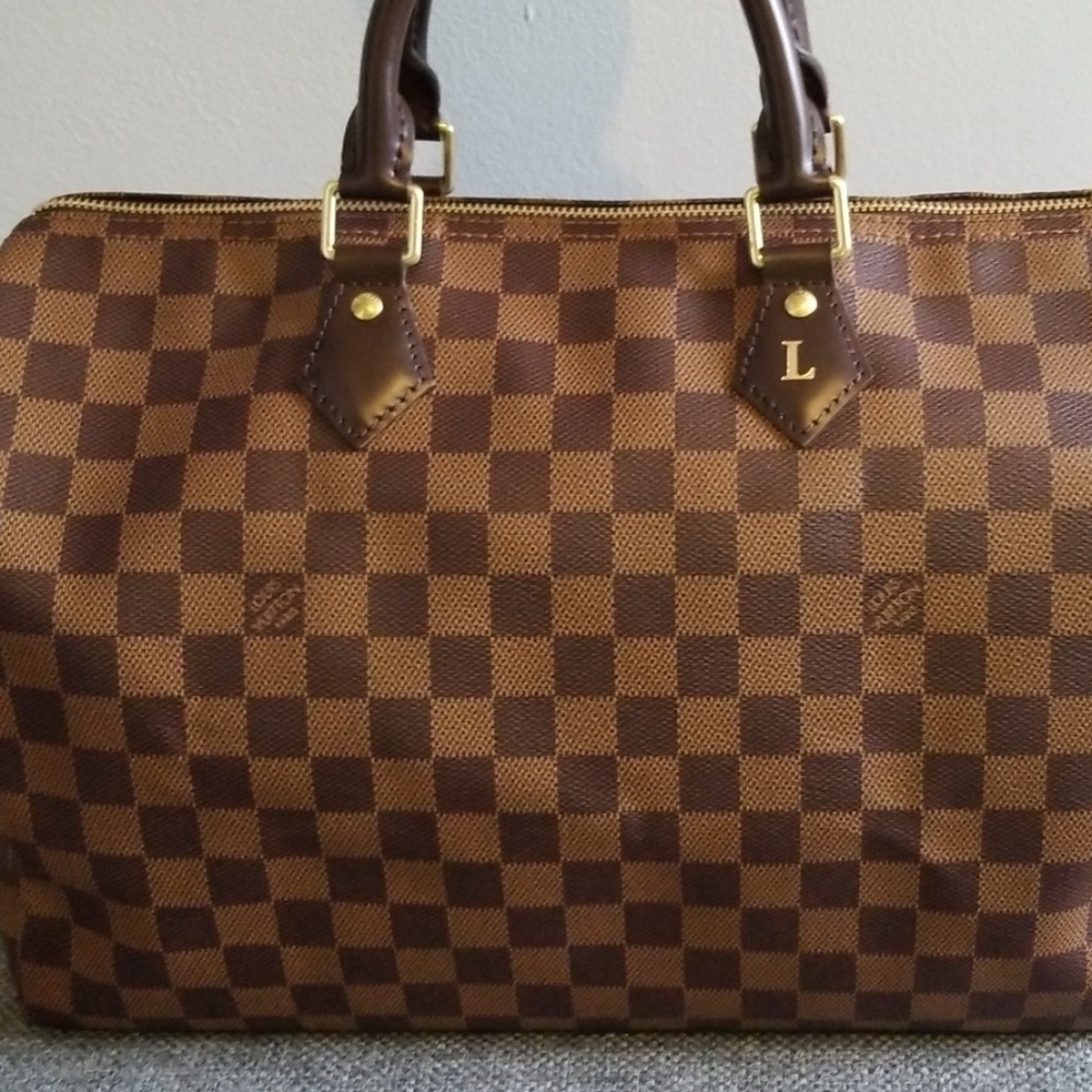 Louis Vuitton speedy 35 hot stamp
